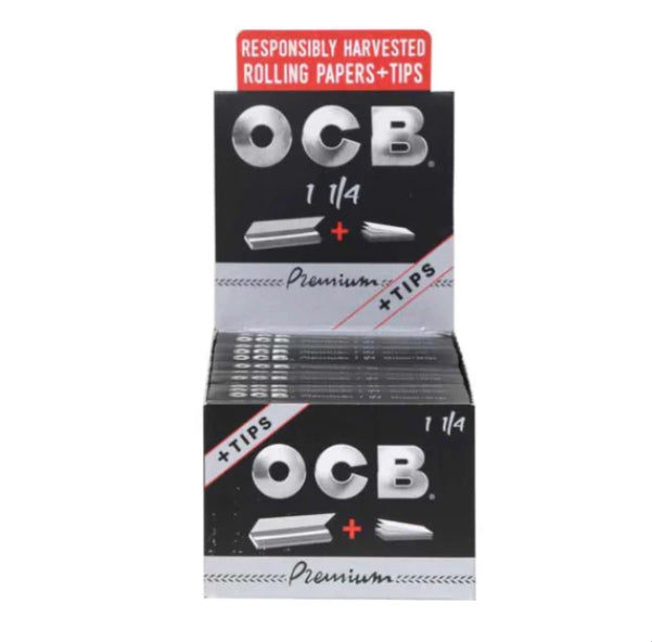 PREMIUM ROLLING PAPER + TIPS 1 1/4 SIZE