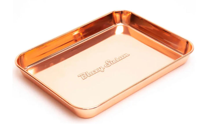 STAINLESS STEEL ROLLING TRAY 7" X 9.25'