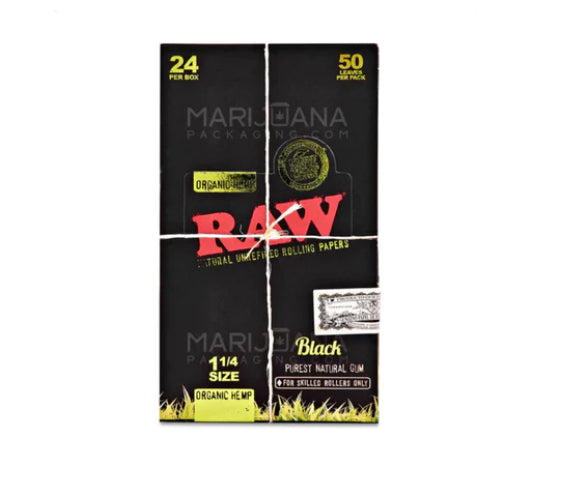 BLACK ORGANIC HEMP 1 1/4 SIZE
