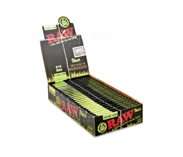 BLACK ORGANIC HEMP 1 1/4 SIZE