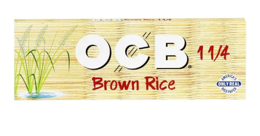 BROWN RICE  ROLLING PAPER 1 1/4 SIZE
