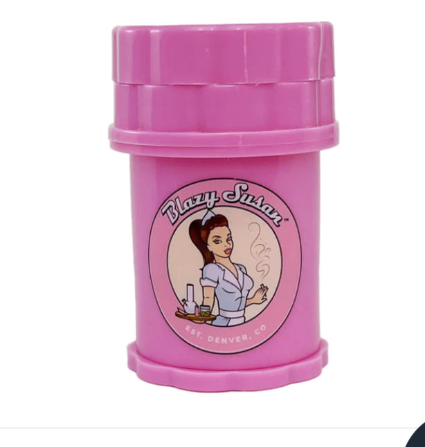 LARGE 4- PIECE PINK HERB SAVER GRINDER