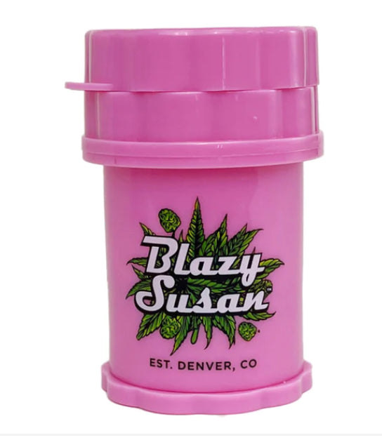LARGE 4- PIECE PINK HERB SAVER GRINDER