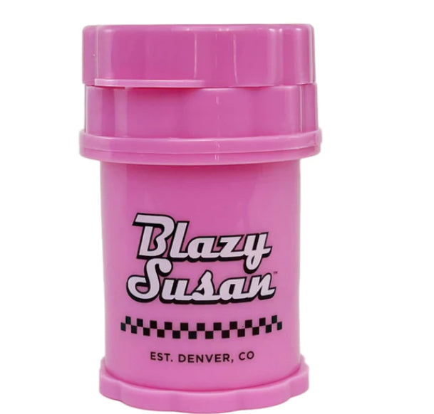 LARGE 4- PIECE PINK HERB SAVER GRINDER