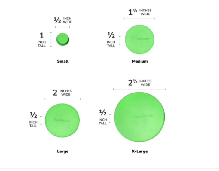 Resolution Silicone Res Cap 4-Pack For Travel And Cleaning