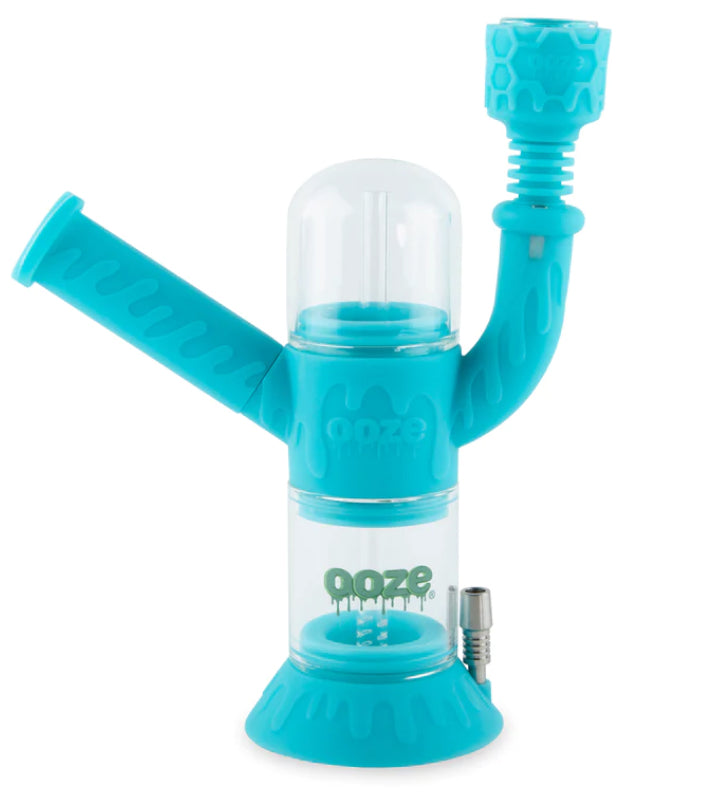 CRANIUM SILICONE GLASS WATER PIPE & NECTAR COLLECTOR 4 IN 1