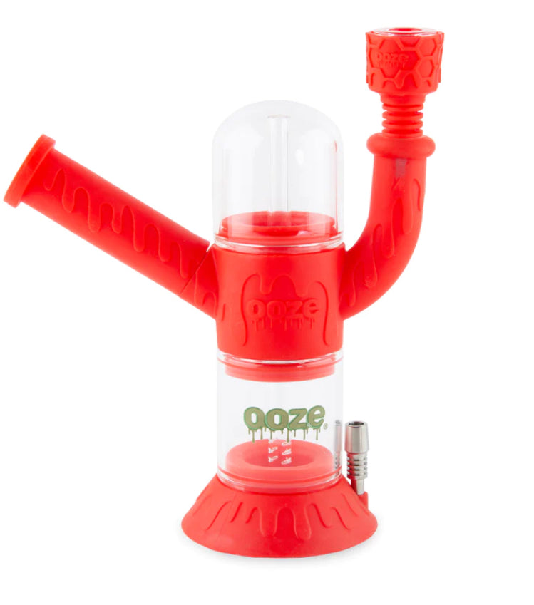 CRANIUM SILICONE GLASS WATER PIPE & NECTAR COLLECTOR 4 IN 1