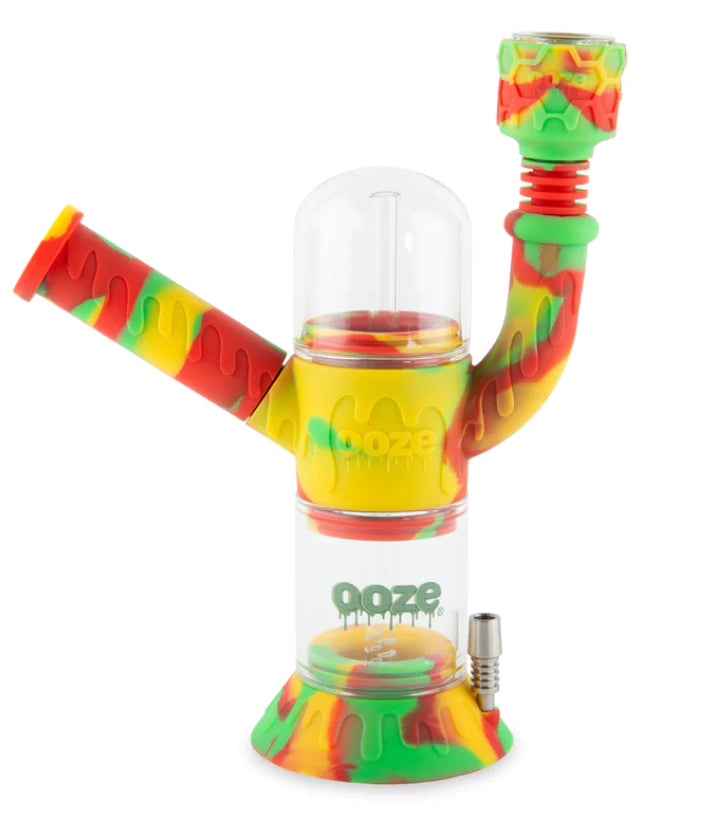 CRANIUM SILICONE GLASS WATER PIPE & NECTAR COLLECTOR 4 IN 1