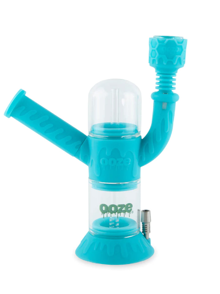 CRANIUM SILICONE GLASS WATER PIPE & NECTAR COLLECTOR 4 IN 1