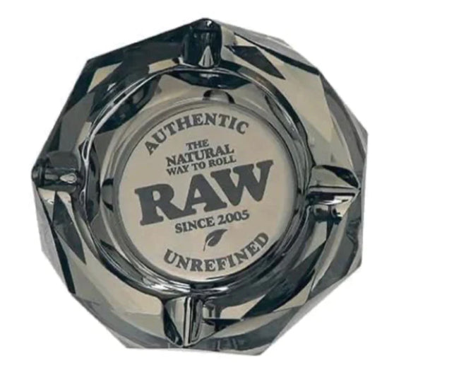 GLASS ASHTRAY DARK SIDE AND RAINBOW GLASS ASHTRAY