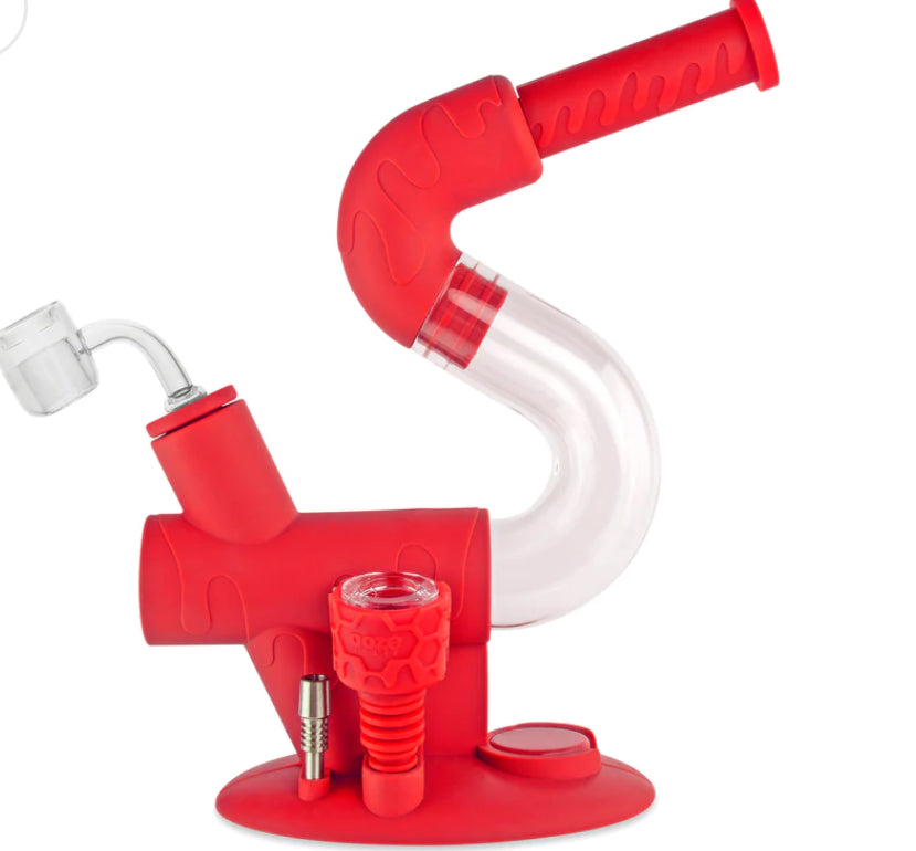 SWERVE SILICONE WATER PIPE, DAB RING, DAB STRAW