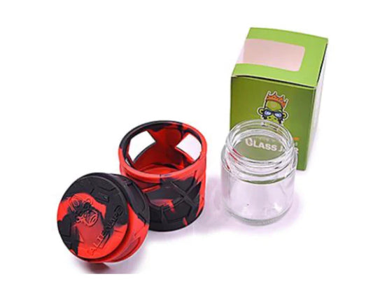 SPACE KING STACKABLE GLASS SILICONE JAR