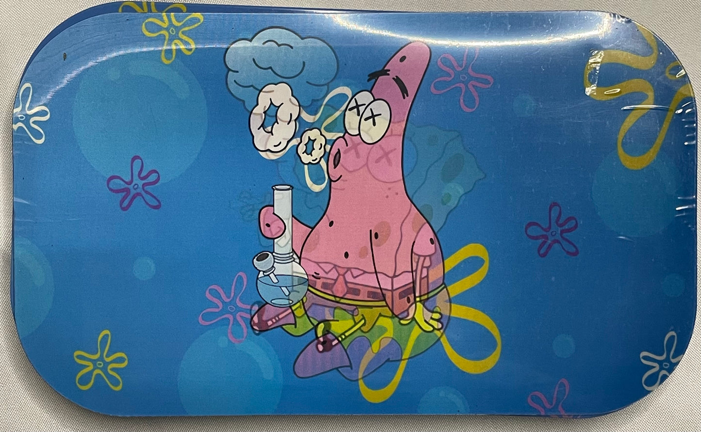 SPONGEBOB METAL TRAY WITH MAGNETIC 3D COVER 7X11'