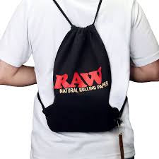 Black Or Tan Drawstring Bag