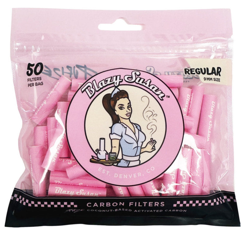 ACTIVATED CARBON FILTERS TIPS 9 MM REGULAR SIZE (50 CT)