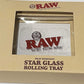 STAR GLASS ROLLING TRAY  6 x 4 INCH