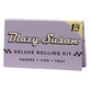 DELUXE ROLLING KIT  PAPERS + TPIS + TRAY 1 1/4" SIZE PURPLE