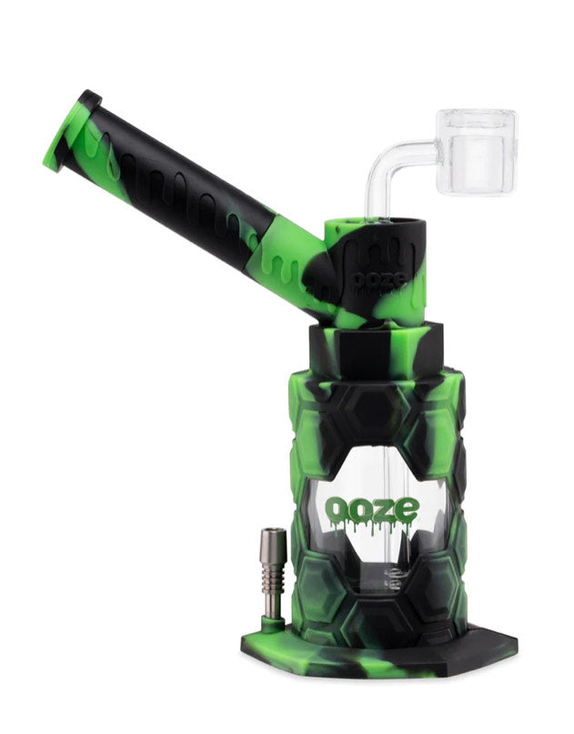 4 IN 1 MOJO SILICONE GLASS WATER PIPE & NECTAR COLLECTOR