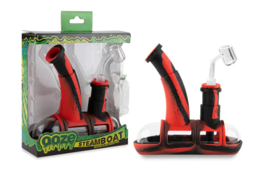 STEAMBOAT SILICONE GLASS WATER PIPE