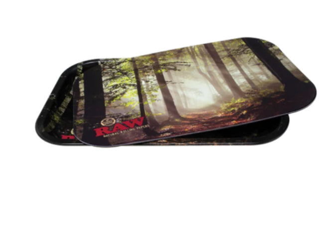 METAL ROLLING TRAY WITH MAGNETIC COVER 11 X 7"