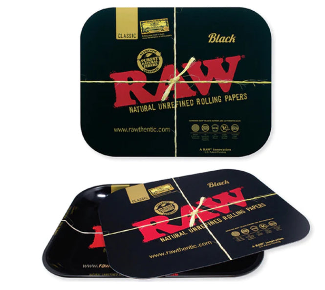 METAL ROLLING TRAY WITH MAGNETIC COVER 11 X 7"