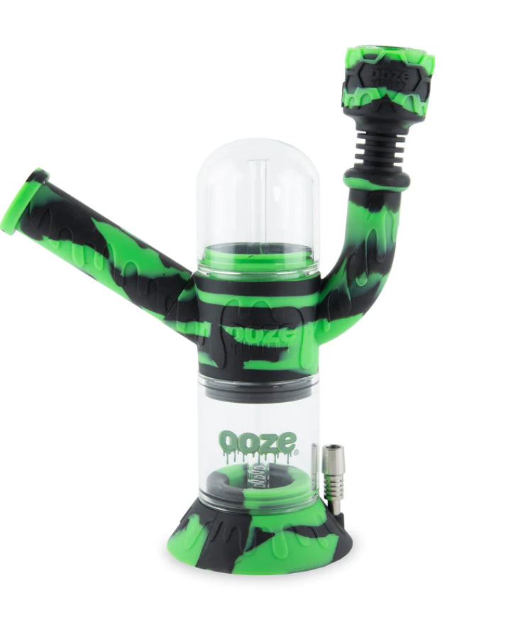 CRANIUM SILICONE GLASS WATER PIPE & NECTAR COLLECTOR 4 IN 1