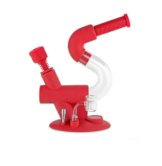 SWERVE SILICONE WATER PIPE, DAB RING, DAB STRAW