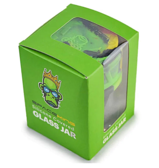 SPACE KING STACKABLE GLASS SILICONE JAR
