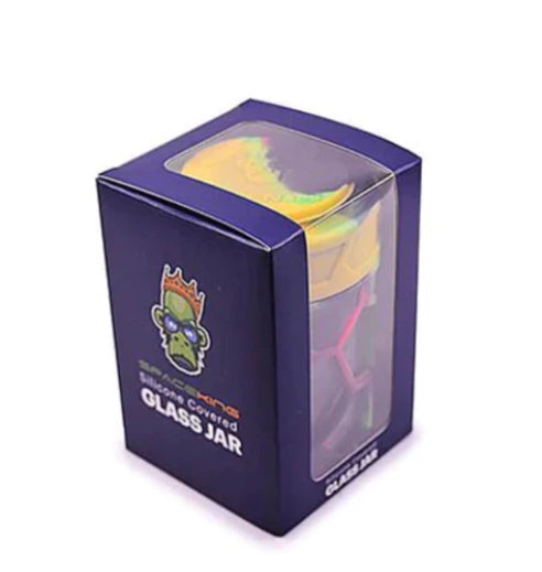 SPACE KING STACKABLE GLASS SILICONE JAR