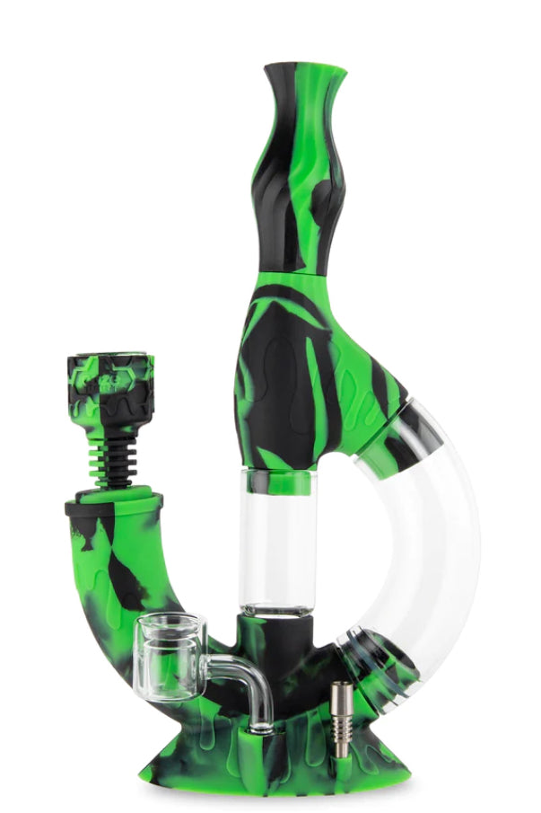 Echo  Silicone Glass Water Pipe & Néctar Collector