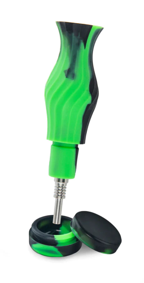 Echo  Silicone Glass Water Pipe & Néctar Collector
