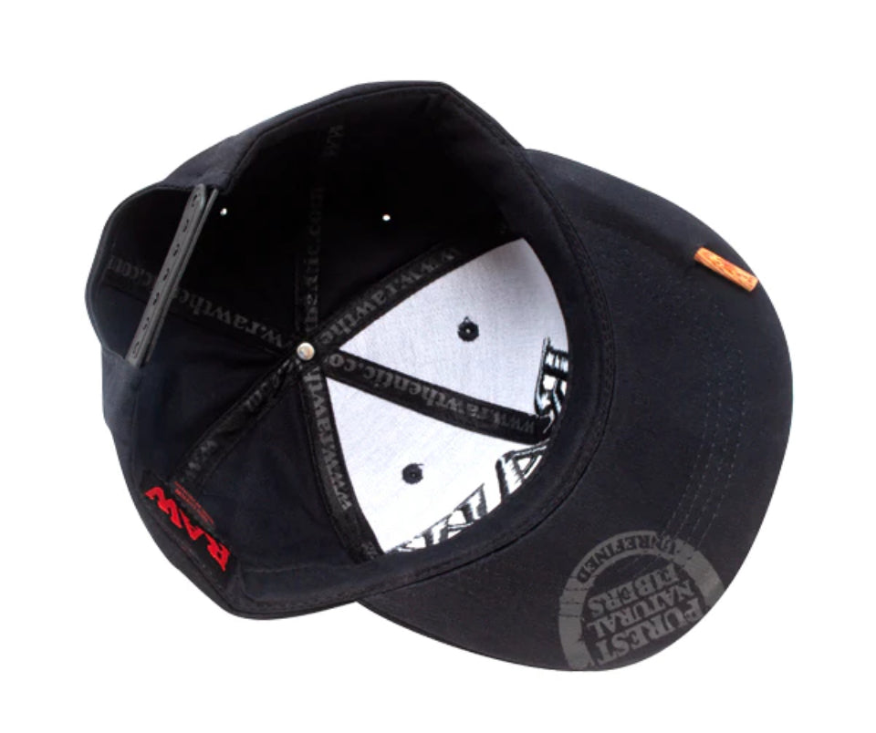 Authentic Poker Hat Black On Black Snap Back Hat